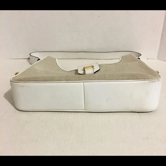 Suarez beige canvas/ leather shoulder handbag - Picture 3 of 8
